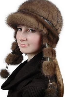 Женская шапка-ушанка