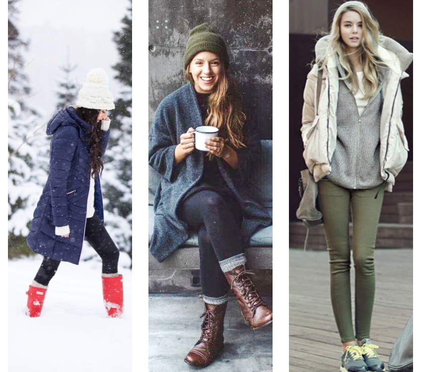 Зимняя мода - уличный стиль