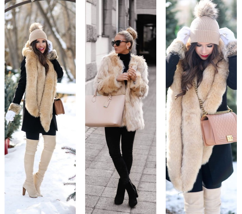 Зимняя мода - уличный стиль