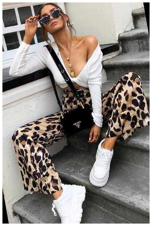 Леопардовая одежда. 50 фото модных образов