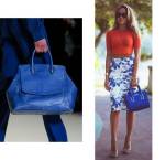 С чем носить синюю сумку? Быть в тренде очень просто!  Фото