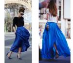 Синяя юбка - как и с чем носить, стильные образы