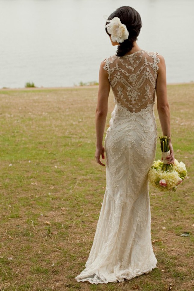 Свадебные платья кружевная спина