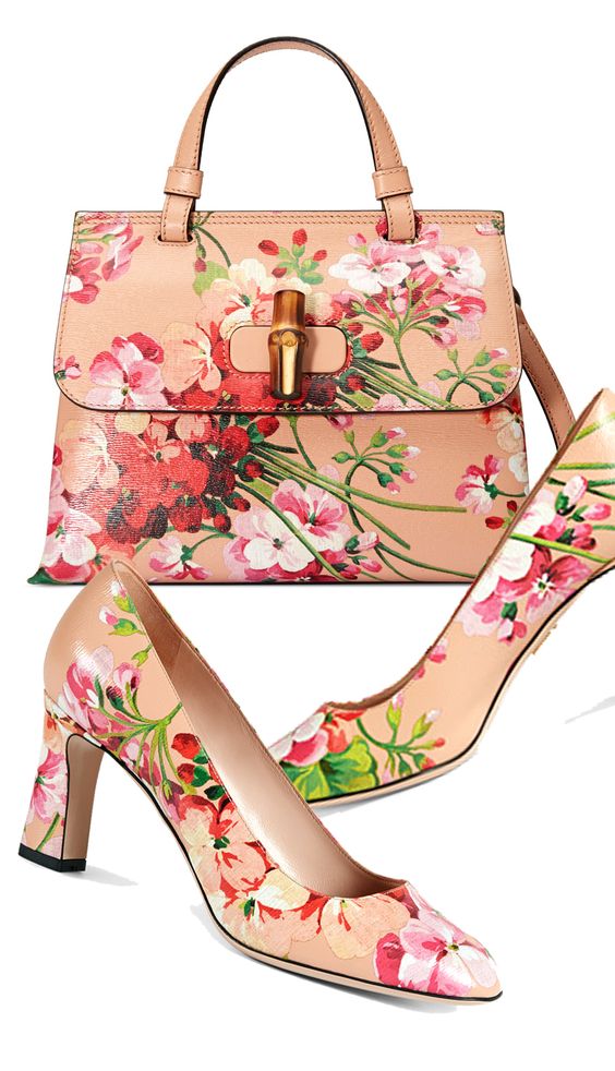 Туфли с цветочным принтом