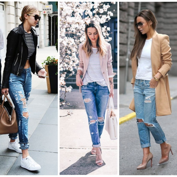 Рваные джинсы как и с чем носить