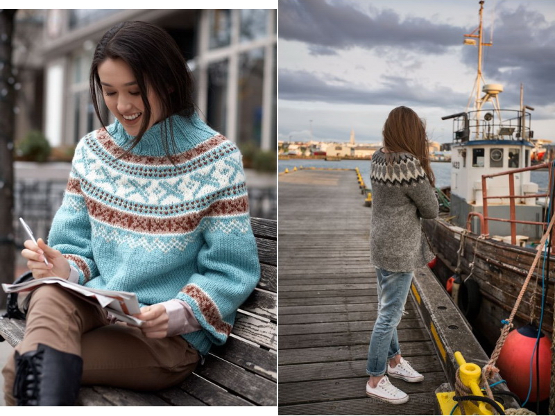 свитер с норвежским рисунком