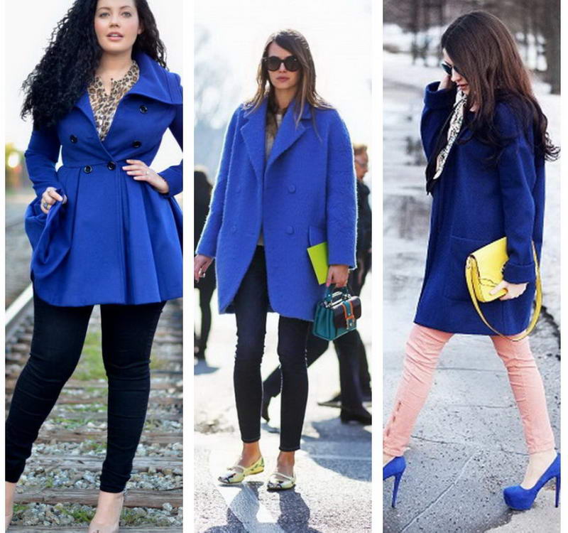 Синее пальто