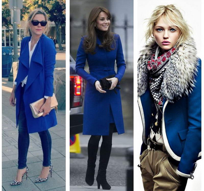 Синее пальто